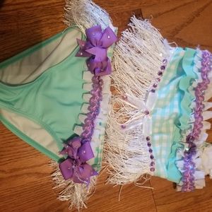 Size 5 custom swim, pageant,  ooc